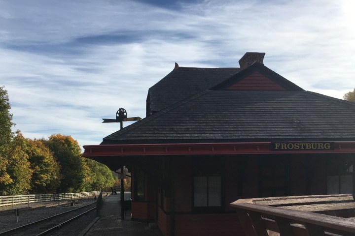 a train on a steel track